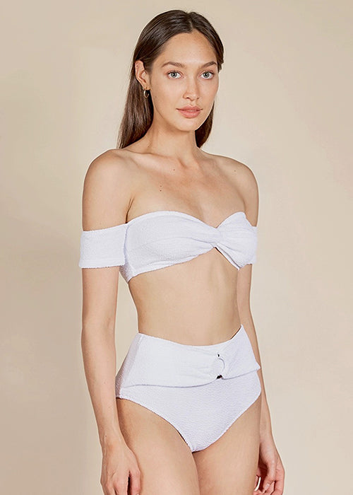 High Waist Bandeau Bikini Set