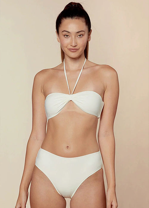 Ruched Bandeau Bikini Set