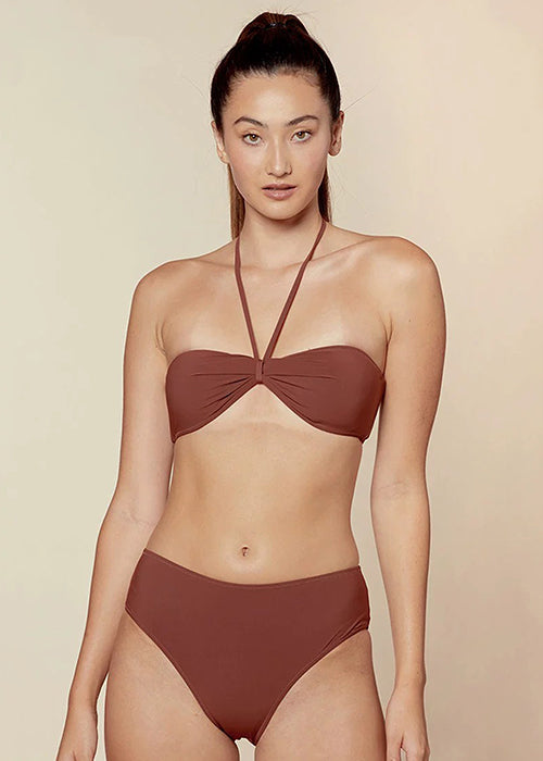 Ruched Bandeau Bikini Set