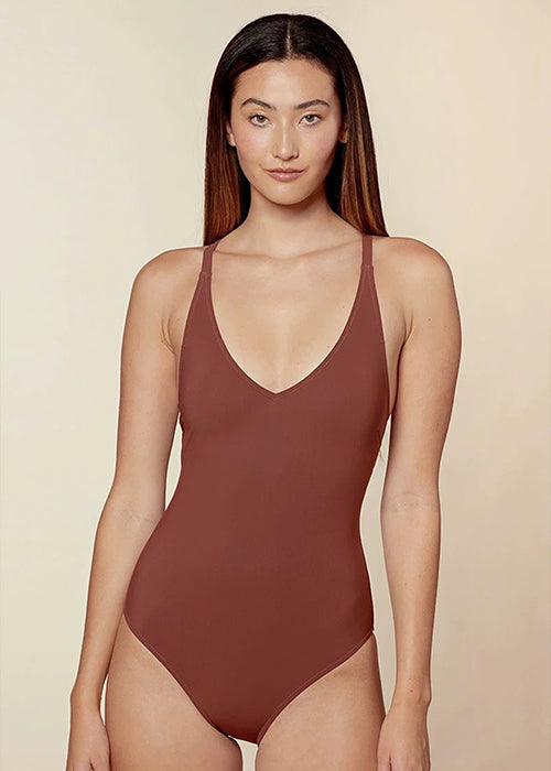 Deep V-Neck One Piece