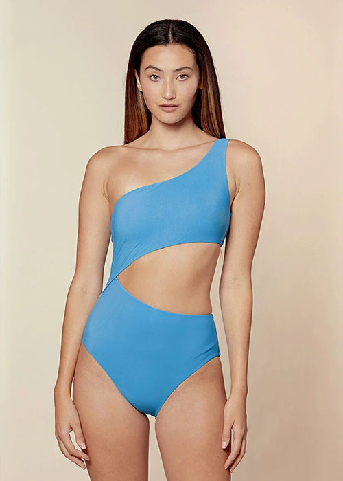 One Shoulder Cut Out One Piece