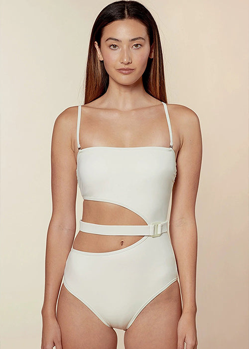 Belt Cut Out One Piece